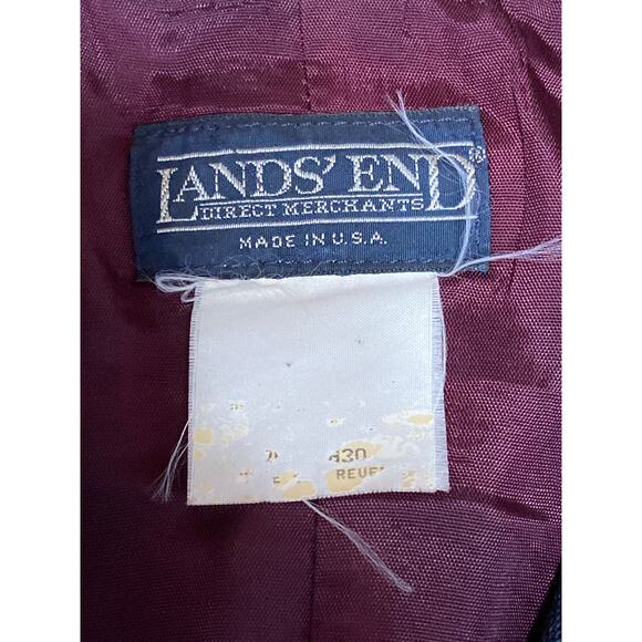 Lands' End Women's Navy Blue Long Sleeve Gold Button Blazer Coat Jacket Size XS - Picture 3 of 3